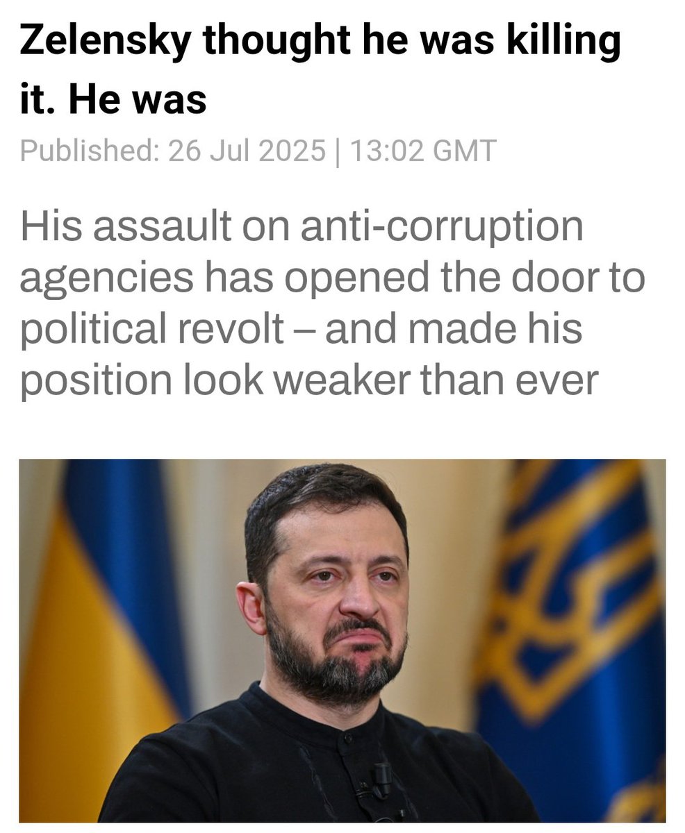 Ukrainians have had enough: the cancellation of elections, forced mobilization, the refusal to demobilize long serving soldiers, the persecution of the Ukrainian Orthodox Church, immense corruption, refusing to have the bodies of fallen soldiers returned, no peace plan whatsoever