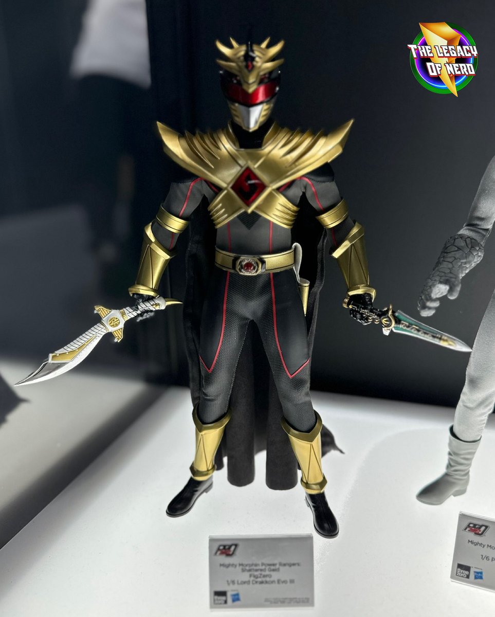 thelegacyofnerd's tweet image. New Mighty Morphin Power Rangers Lord Drakkon Evo III ThreeZero Figure Prototype
