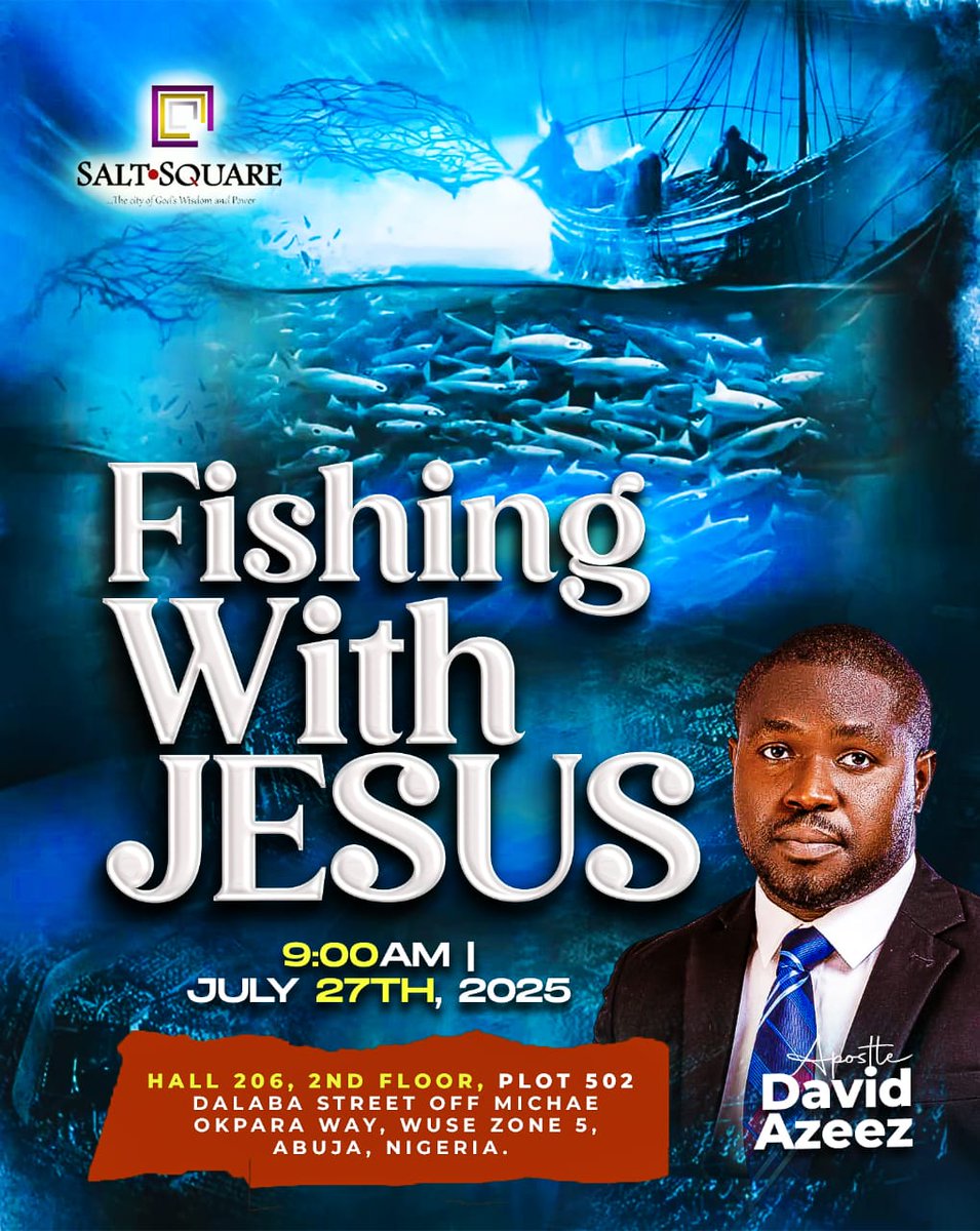 DavidAzeez_'s tweet image. If you desire to work with Jesus or you have been called by Jesus to work with Him but you don't know how to execute your service profitably to Jesus Christ, to His kingdom and to your life... This Sunday service @SaltSquare is for you.
It will be my joy to explain to you how…