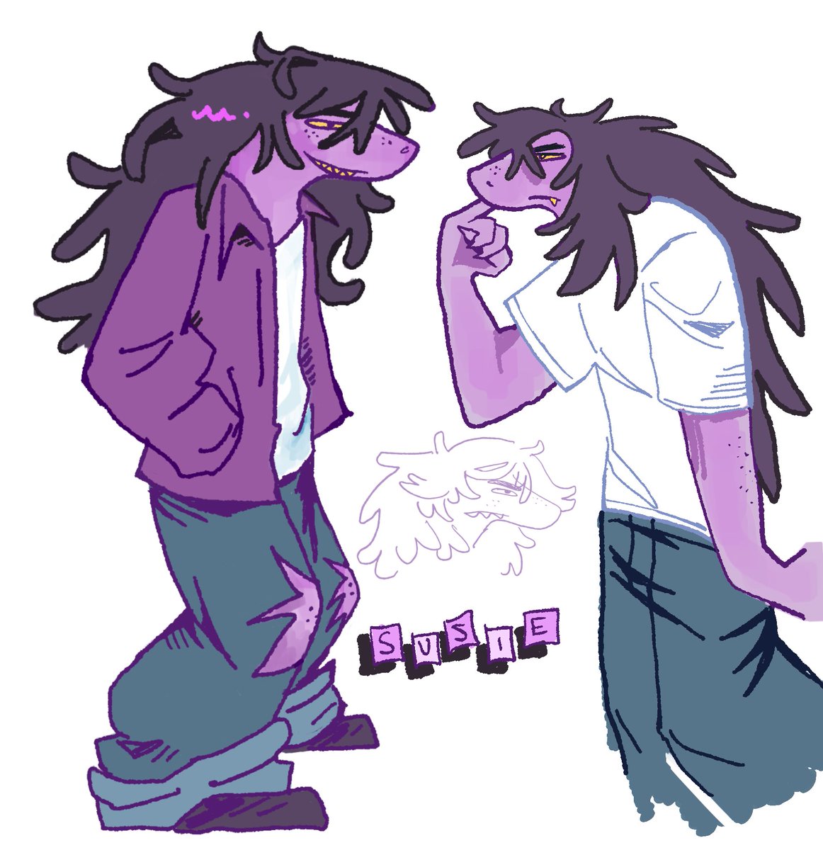ancientfish22's tweet image. i like this creature #deltarune
