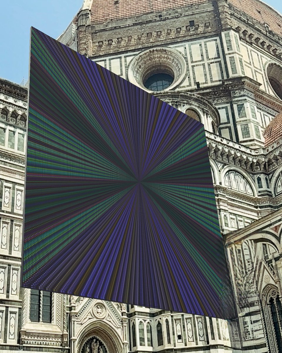 rv48artworks's tweet image. ♒️pyramids from the #rv48ramaexhibition exhibited on @AR_te_Spaces ‘s AR/XR space in #santamariadelfiore .
I exhibited this piece here as I think pyramids represent the mathematics of light and existence, the very cosmos summarised into 5 faces of a man-made structure venerating…