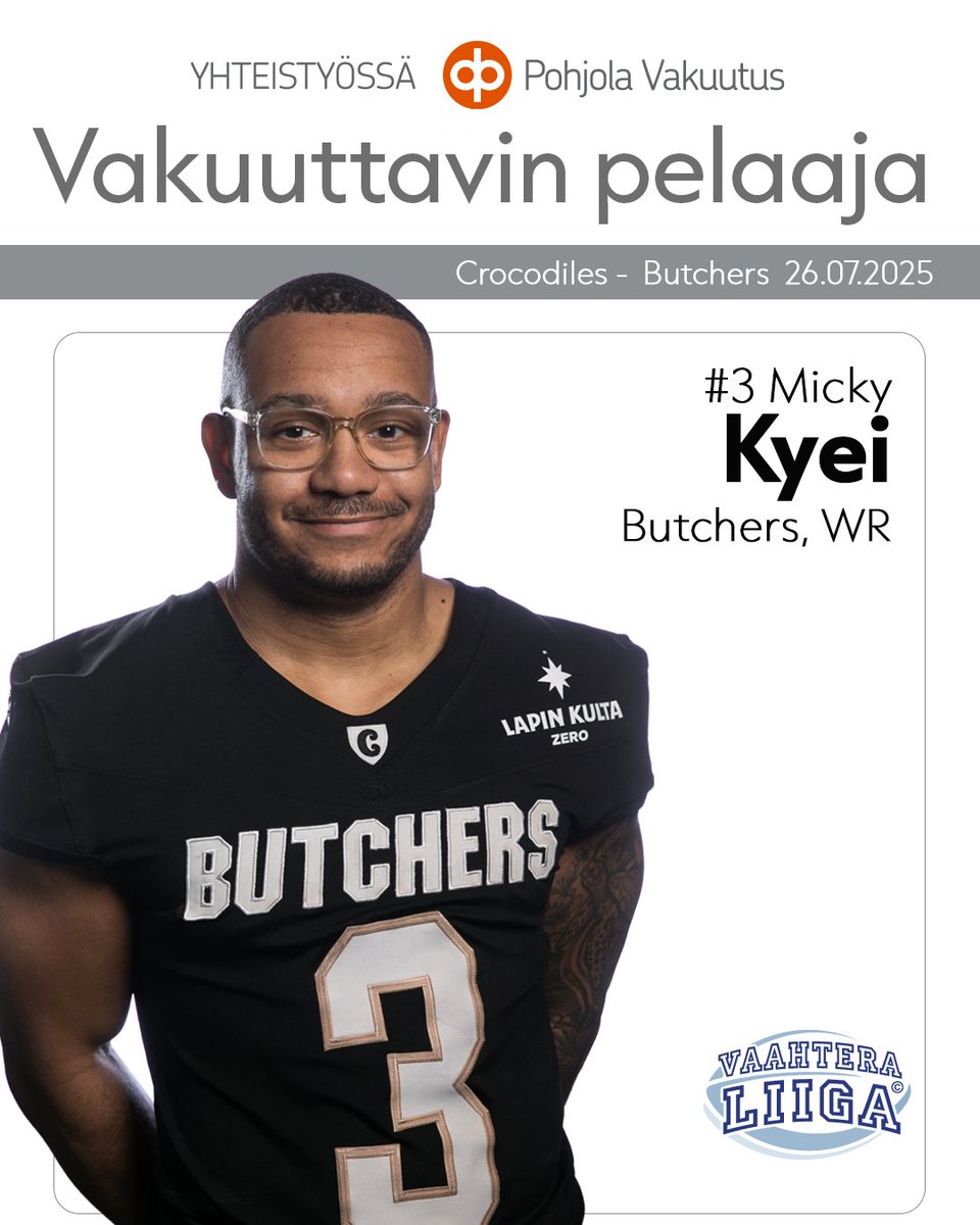 Vaahteraliiga (@vaahteraliiga) on Twitter photo Lauantai-illan kĂ€rkikamppailu <a href="/Crocodilesoffic/">SeinĂ€joki Crocodiles</a> ja <a href="/PorvoonButchers/">Porvoon Butchers</a> vĂ€lillĂ€ pÀÀttyi vieraiden voittoon lukemin 17-42 (10-21). Ottelun vakuuttavimpana pelaajana <a href="/PohjolaVakuutus/">OP Pohjola</a> palkitsi Butchersilta Micky Kyein, joka teki jĂ€lleen tuhoa molemmin puolin palloa. Onnittelut Micky đ Lauantai-illan kĂ€rkikamppailu <a href="/Crocodilesoffic/">SeinĂ€joki Crocodiles</a> ja <a href="/PorvoonButchers/">Porvoon Butchers</a> vĂ€lillĂ€ pÀÀttyi vieraiden voittoon lukemin 17-42 (10-21). Ottelun vakuuttavimpana pelaajana <a href="/PohjolaVakuutus/">OP Pohjola</a> palkitsi Butchersilta Micky Kyein, joka teki jĂ€lleen tuhoa molemmin puolin palloa. Onnittelut Micky đ