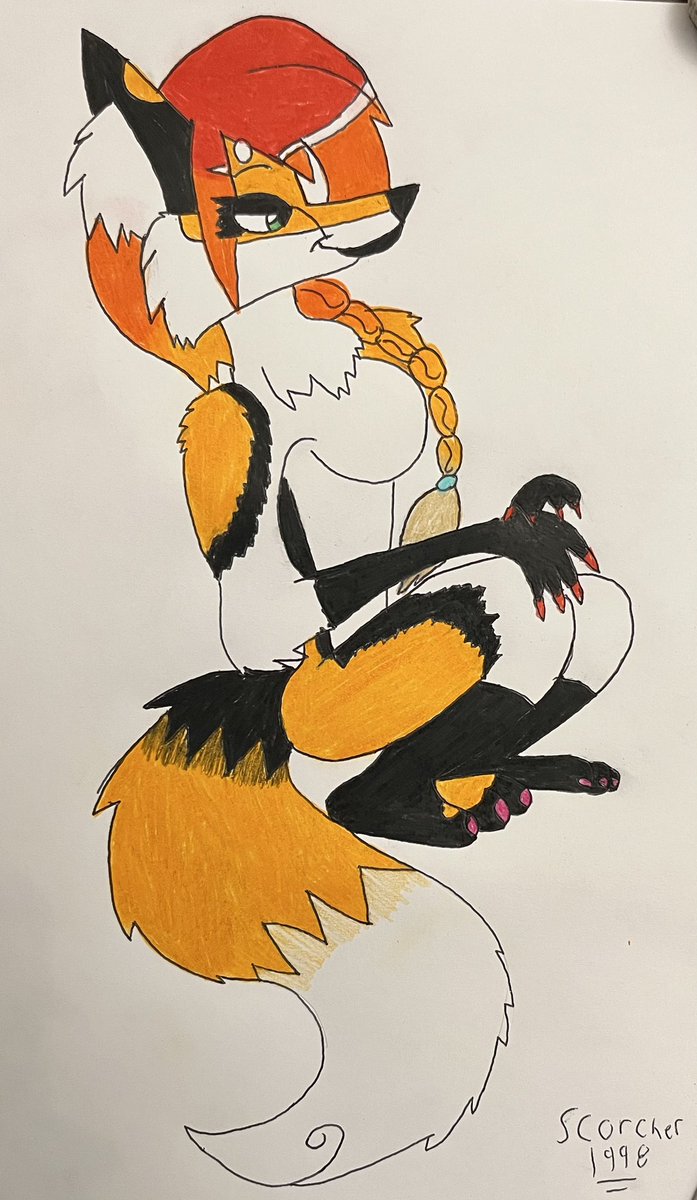 PirateScorcher's tweet image. Art fight 2025 - Ciera
Friendly fire for @eika_arts of their anthro fox girl oc Ciera doing a cute sitting pose
Hope you like it
#artfight #artfight2025 #drawing #friendlyfire #oc #furry #anthro
