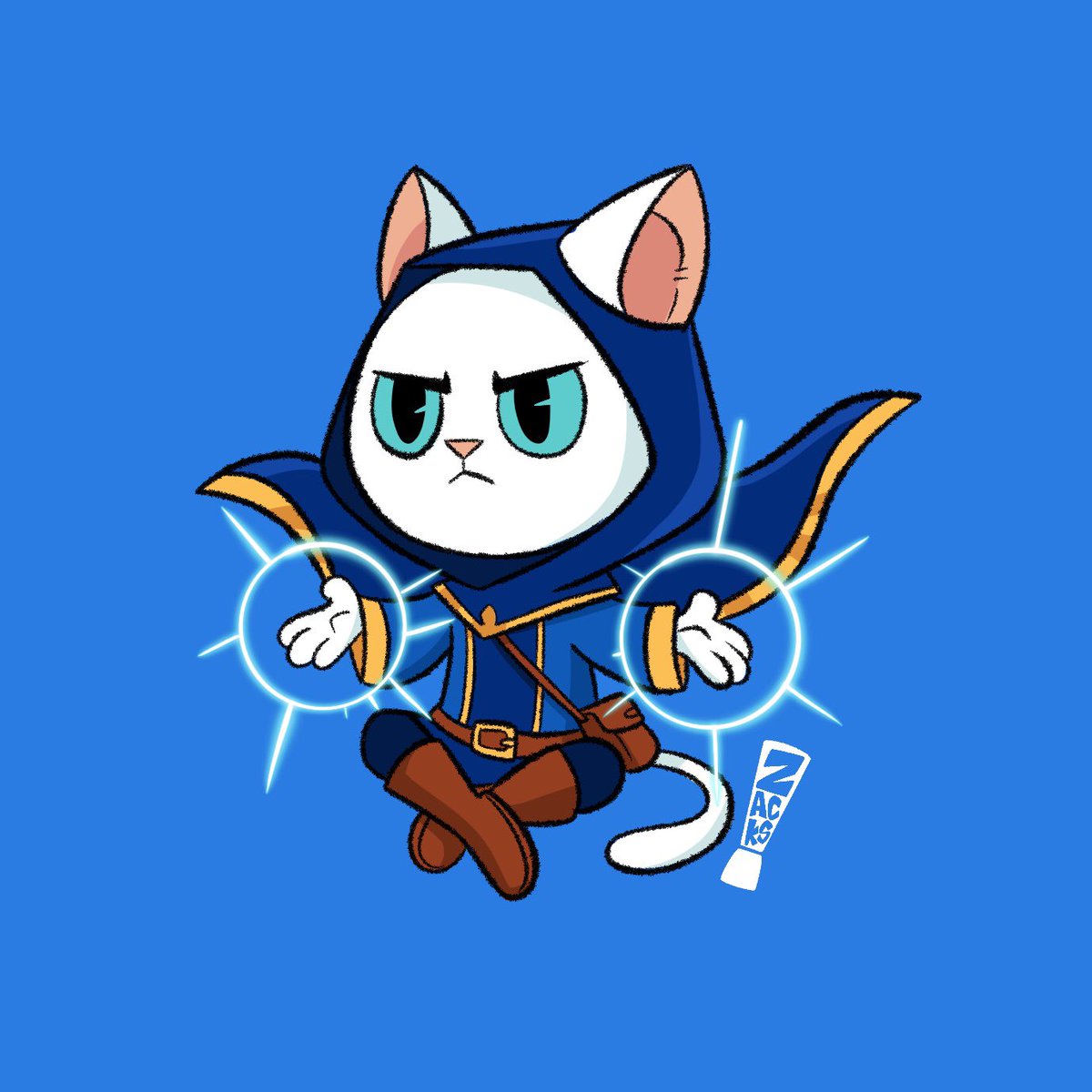 isaqueareas's tweet image. Gato mago 🐱📖✨
