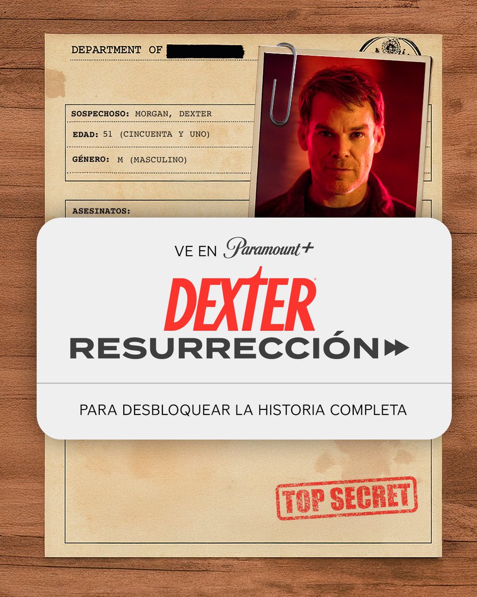 ParamountPlusMX's tweet image. 🚨🚨NO SPOILERS 🚨🚨
Si quieres conocer las víctimas de Dexter, tendrás que ver la nueva serie Dexter: Resurrección en exclusiva por Paramount Plus. Ya hay nuevo episodio.🔪