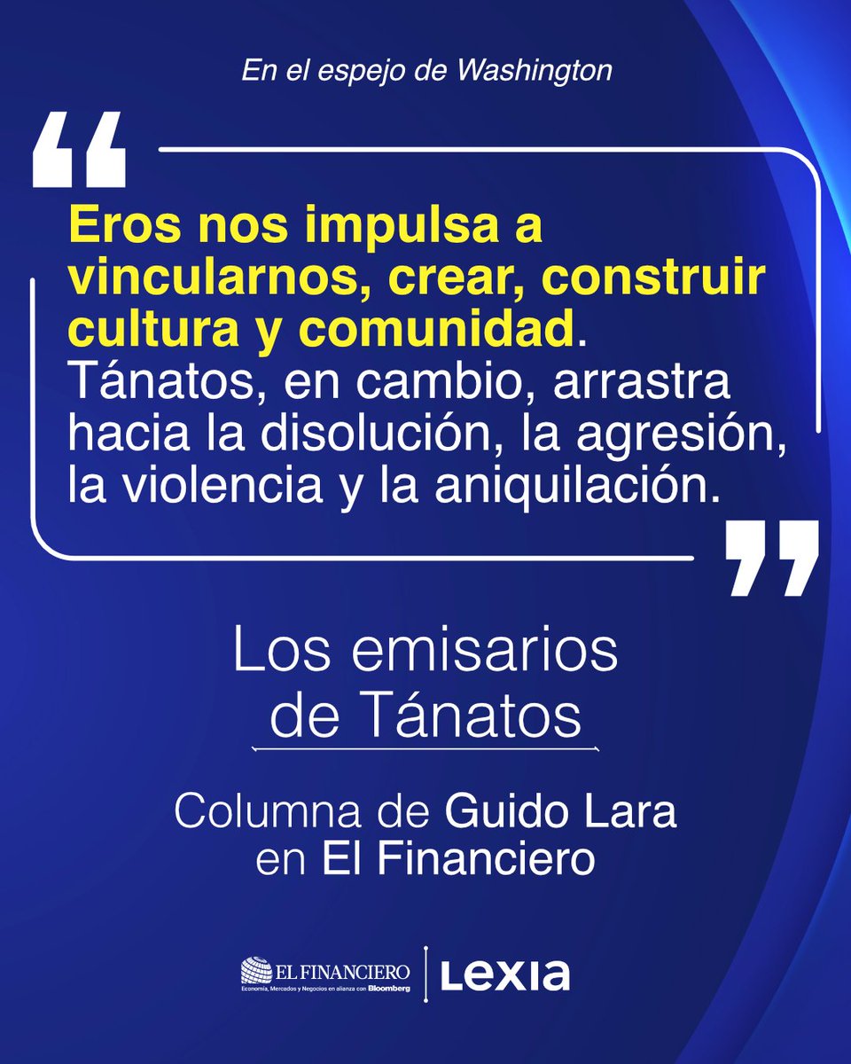 Descubre “Los emisarios de Tánatos”, el nuevo artículo de nuestro CEO @GuidoLara en @elfinanciero_mx

📖 Léelo aquí: ow.ly/jKtv50Wvwzr