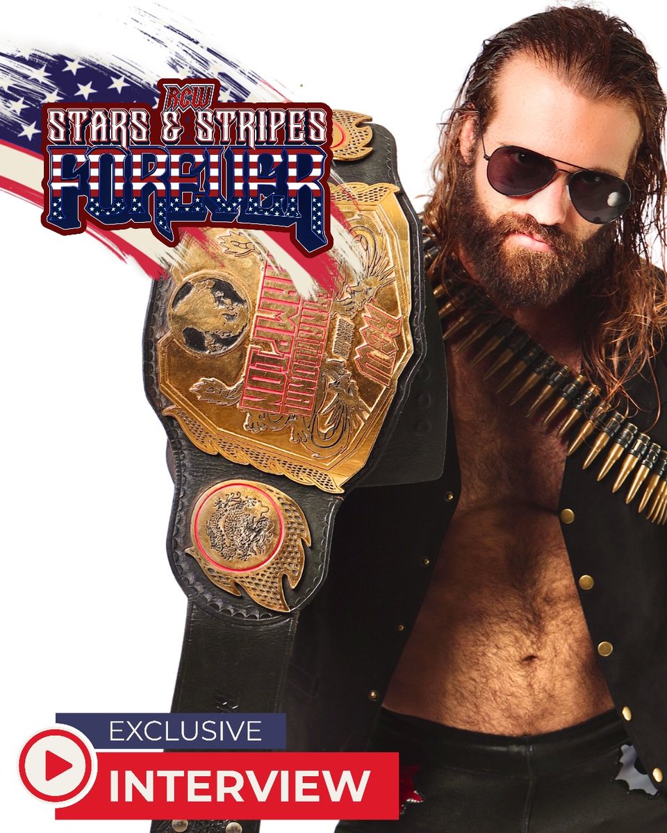 rcwforever's tweet image. Exclusive interview with RCW International Champion &quot;Bulletproof&quot; Alex Arsenal after RCW: Stars n&apos; Stripes Forever! Full video here: youtu.be/tFwzbOJtcUs?si…