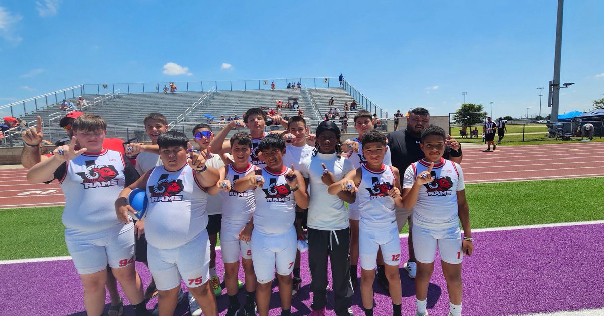 JYSASPORTS's tweet image. Congratulations Mineral Wells Rams 7/8 grade Finalists 11th Annual JYSA 7x7 Flag Football Tournament 2025