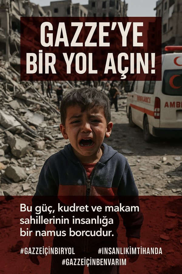 • Kaldı bu silinmez yaşamak suçu üzerim(iz)de...

(İsmet Özel)

#GazzeAçlıktanÖlüyor #EndHungerGaza #GazzeİcinBenvarım