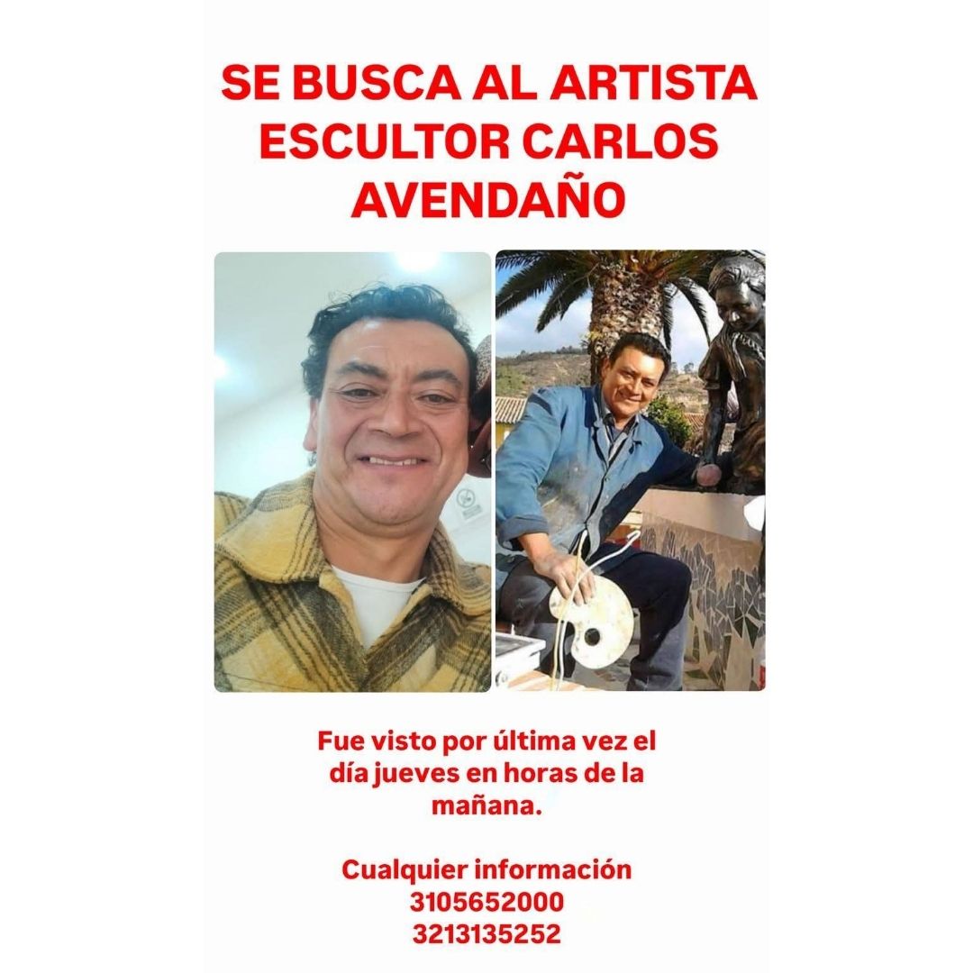 facetasdeboyaca's tweet image. #ServicioSocial
Familiares y amigos buscan al artista Carlos Avendaño que desapareció en #Tunja el pasado 24 de julio.
