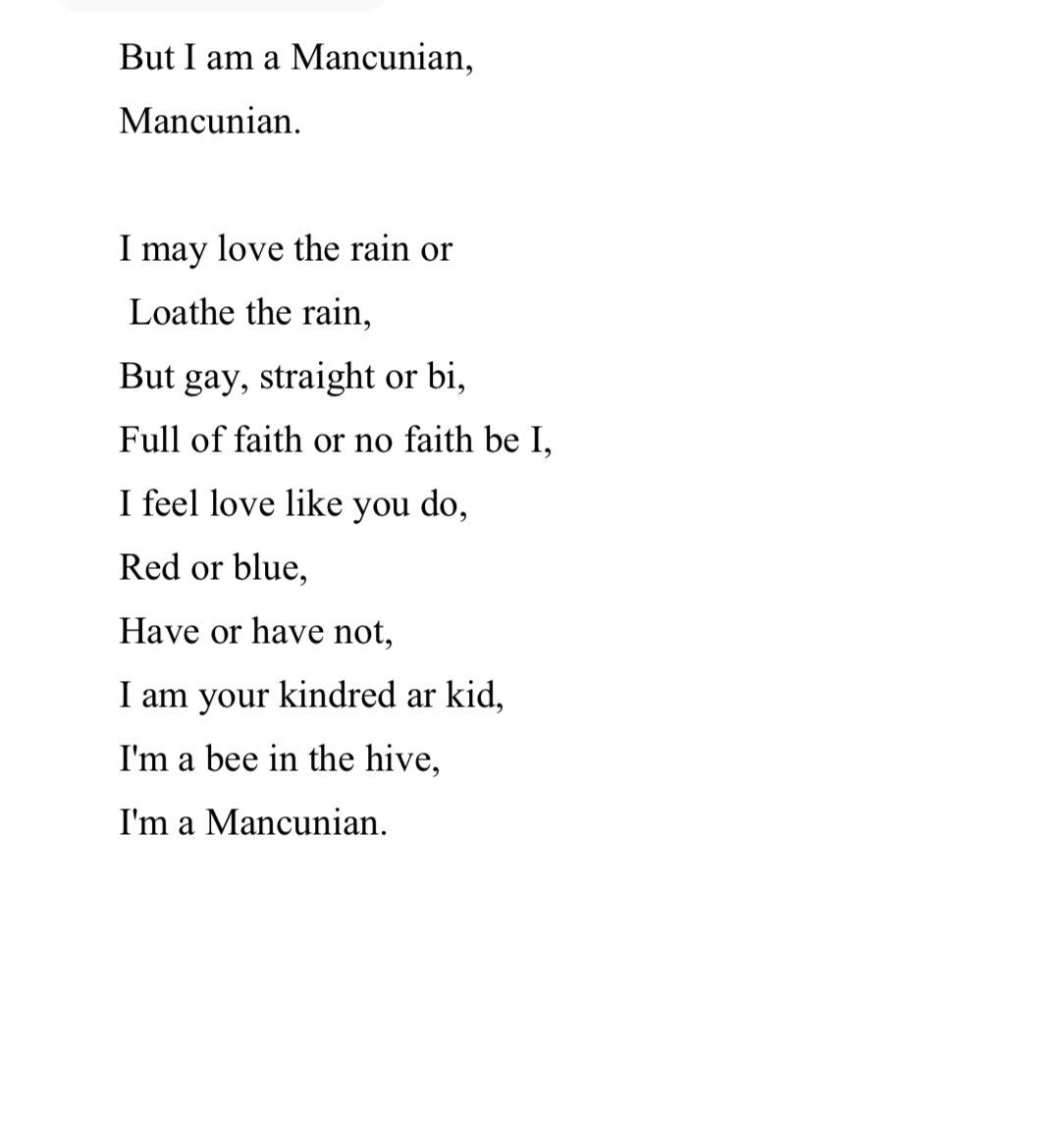 antJP01's tweet image. A repost of an old poem for #manchesterday
