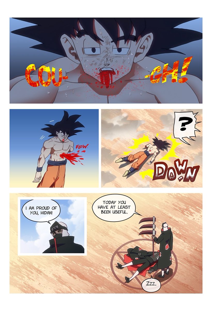 No puede ser que en todos los fanmangas se lo cogen a Goku. Mi infanciaaaa (ahre)
