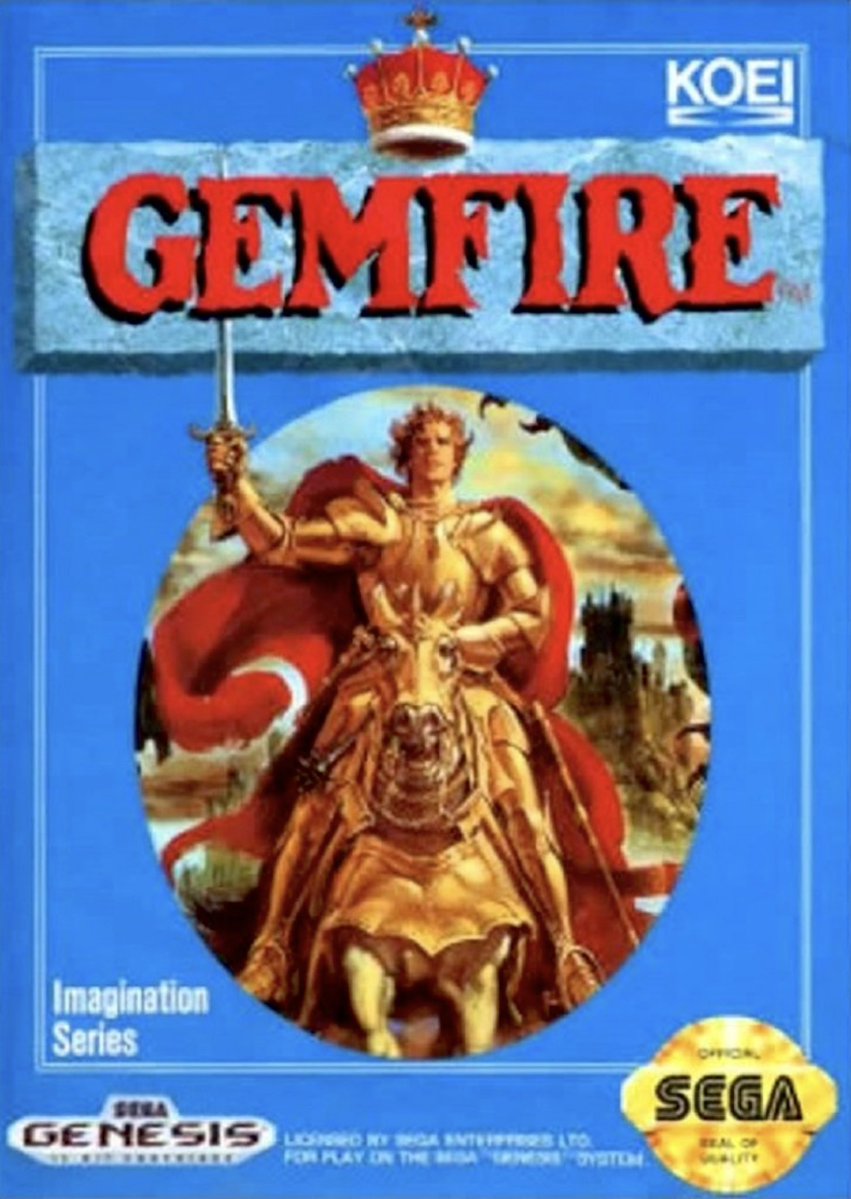 shinobi_sf's tweet image. Gemfire
Aka Royal Blood (ロイヤルブラッド) in Japan, this is a 1991 fantasy/strategy game by Koei for various PCs from its "Imagination Series”. A port to the Sega Mega Drive was released in the US and Japan in 1992.
#Sega #Koei #SegaGenesis #MegaDrive #Gemfire #RoyalBlood