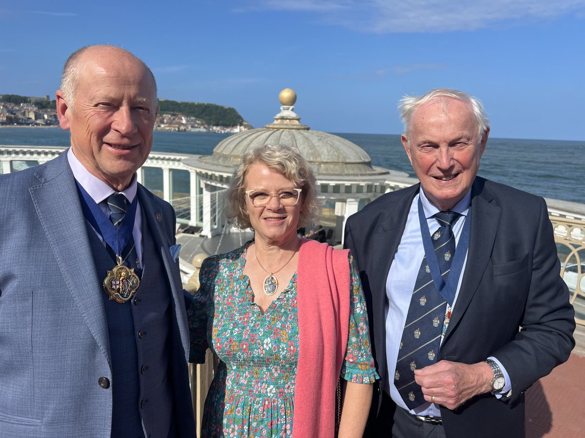 A wonderful day with my wife Gerry and Past Master John Bridgeman at the Brigantes Breakfast in sunny Scarborough on Thursday 24th July.