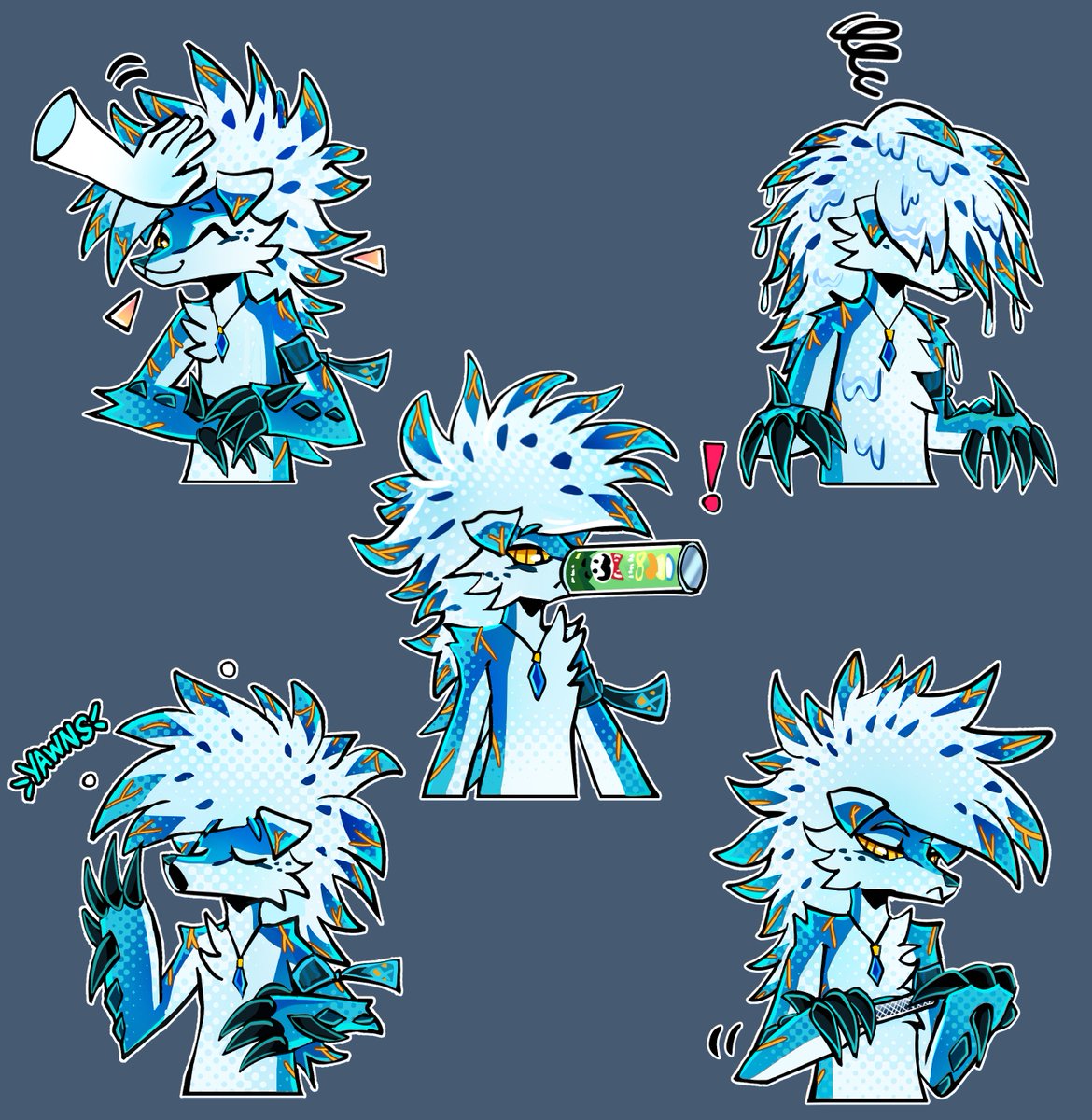 Sticker pack comm for Thrillington!