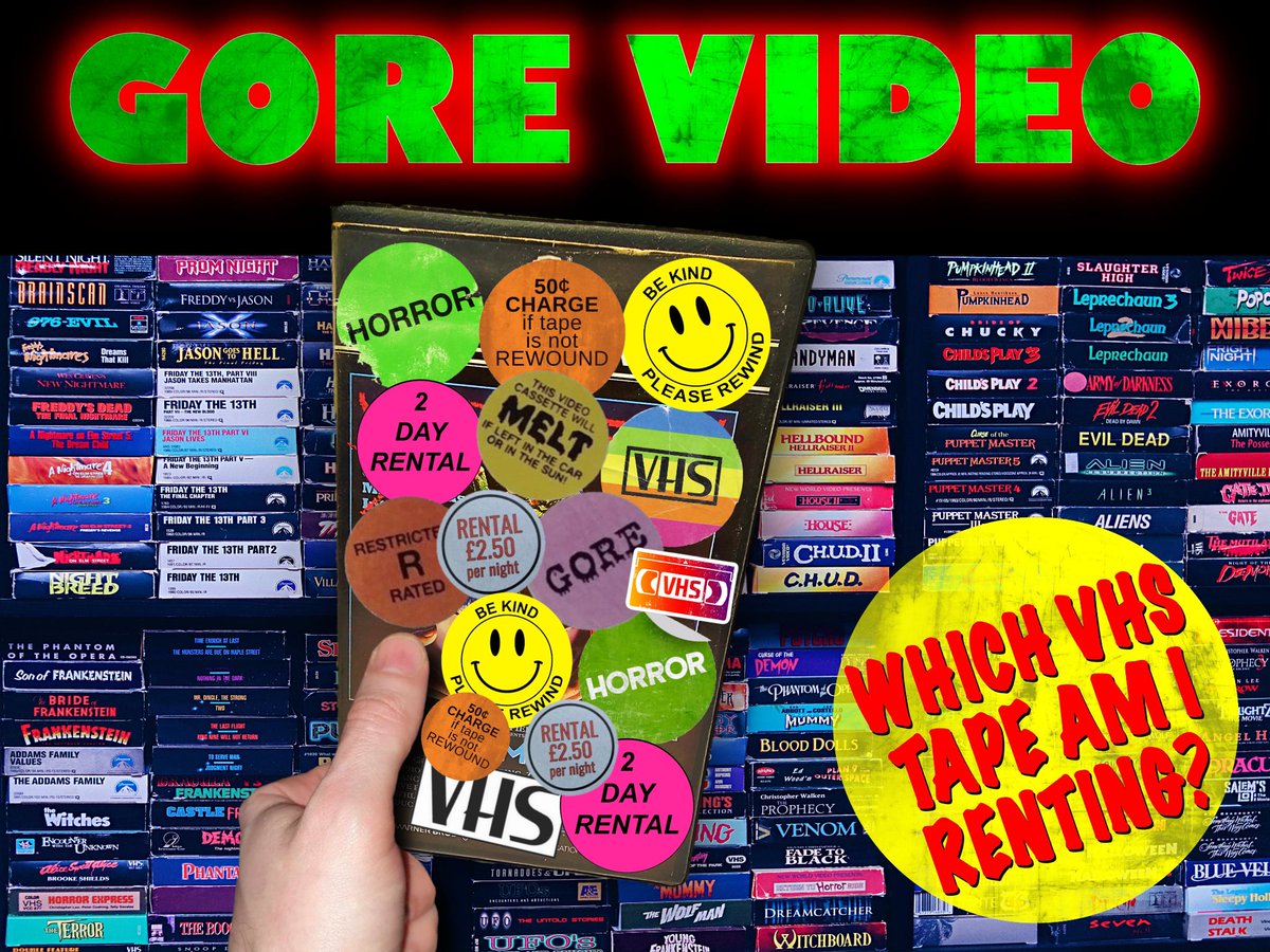 It's Saturday Night! Let's head to the video store! Which heavily stickered horror VHS movie am I renting from Gore Video tonight?

#videostoresaturday #vhs #videostore #horror #horrorvhs
