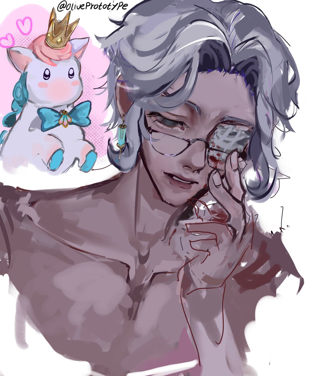 oliveprototype's tweet image. might never touch this again,, but dottore WIP! #ドットーレ #dottore #原神 #アート #絵描きさんと繋がりたい #littleica #崩壊スターレイル #WIP
