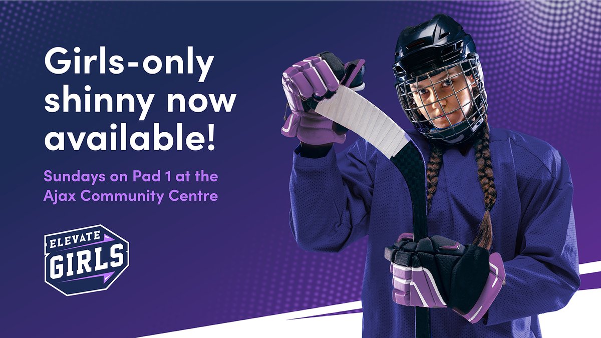 TownOfAjax's tweet image. 🏒 Girls-only shinny is back – Sundays at ACC Pad 1 🥅
⛸ Skate to play.
⛸ Skate to train.
⛸ Skate to compete.
💗 Grow the game.
Join us for a pick-up game of girls-only hockey in a safe, fun and respectful sport environment.
Details ➡️ bit.ly/44rUvAB