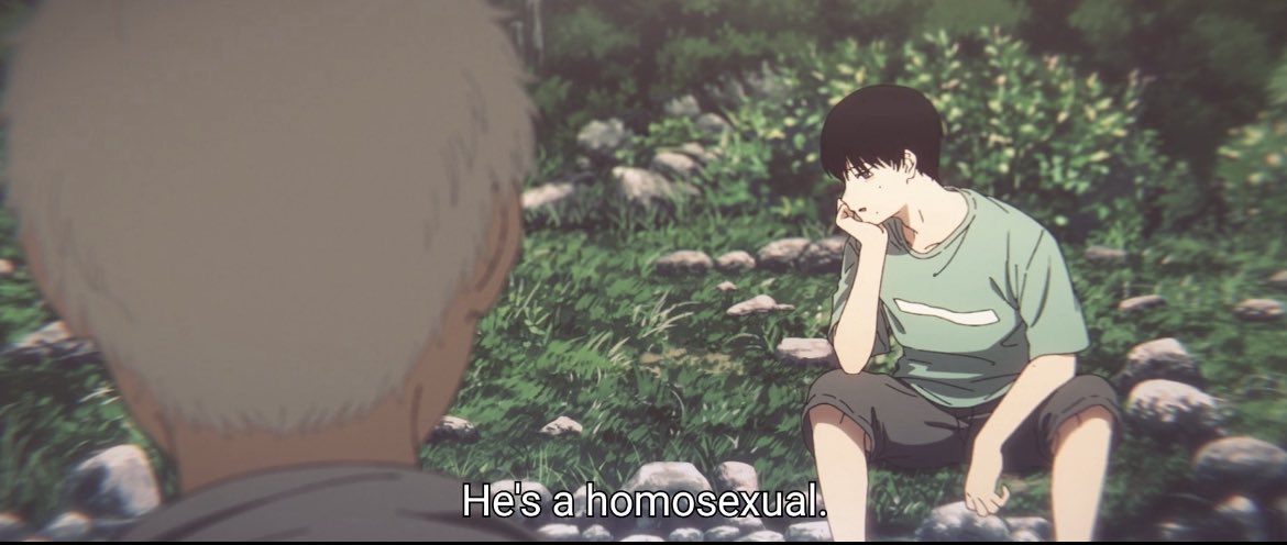 RiverFayee's tweet image. HE SAID THE THING… but also this whole scene is so sad, someone being considered diseased for being gay in their town gives so much context as to why Yoshiki and Hikaru as so repressed it makes me so sad