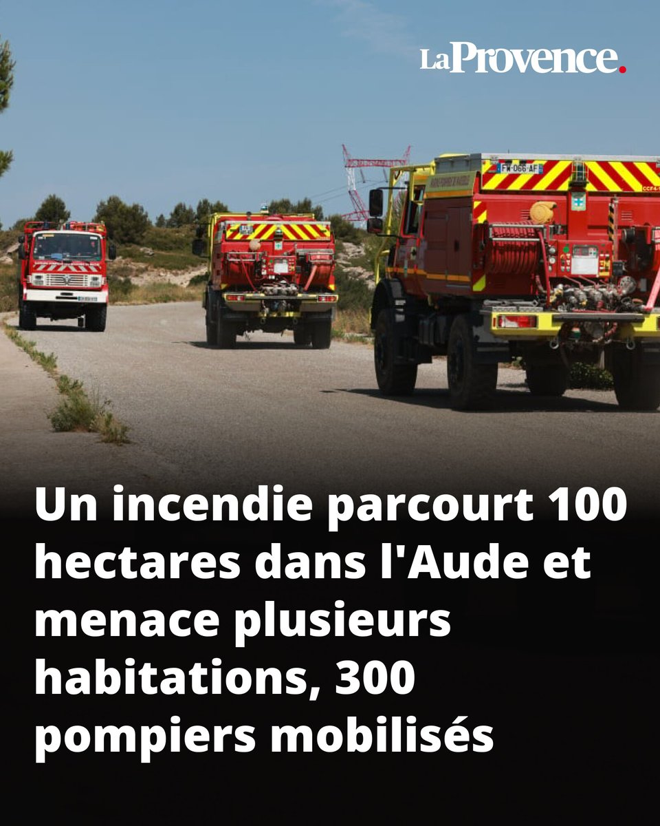 laprovence's tweet image. L'incendie mobilisait en fin d'après-midi l'intervention de 300 pompiers, deux Canadairs, un Dash et deux hélicoptères bombardiers
👉 l.laprovence.com/74lQ