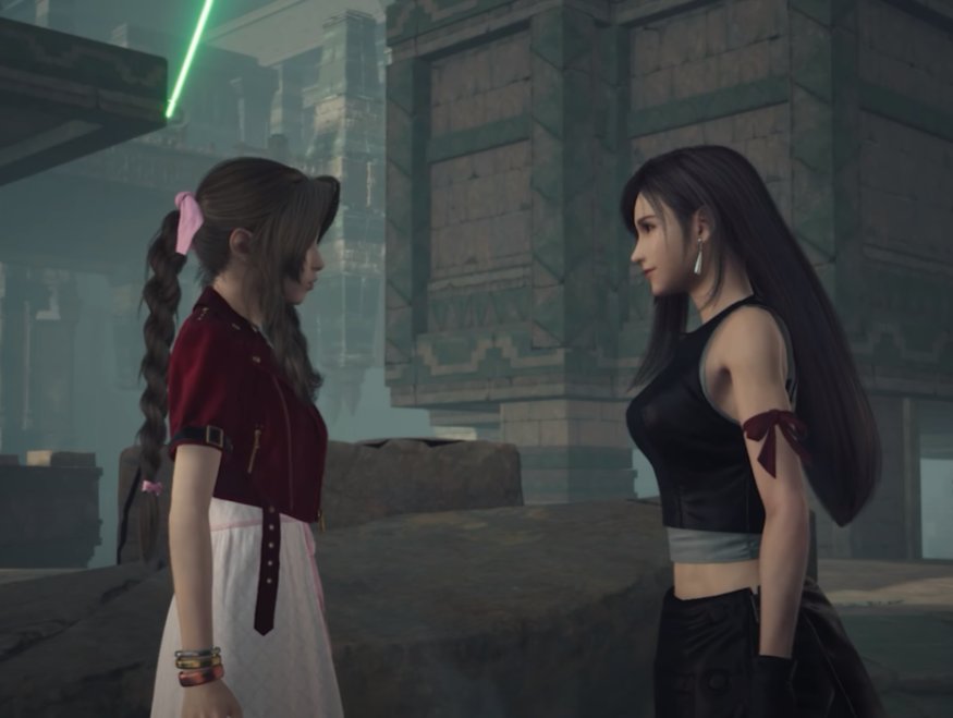 Kowonix's tweet image. Nojima disse que por volta do início da produção de Final Fantasy VII, ele pediu a Kitase para ler os diálogos de algumas cenas com Cloud, Tifa e Aerith. Kitase disse a ele que era como ouvir sua voz em todas elas, e então ele mudou completamente a maneira como Aerith e Tifa…