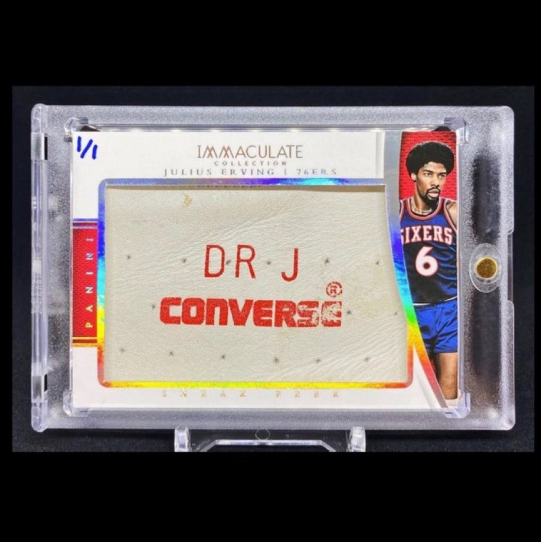 FanaticsCollect's tweet image. This card has a game-used Julius Erving Converse sneaker relic in it 😱🔥
(📸: Cardcollector291/IG}