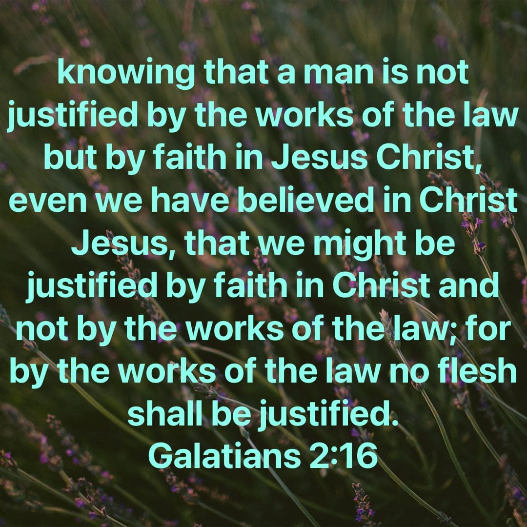 tweets_mb's tweet image. #JustifiedByFaith #WorksOfTheLaw #Jesus #Christian #Disciple