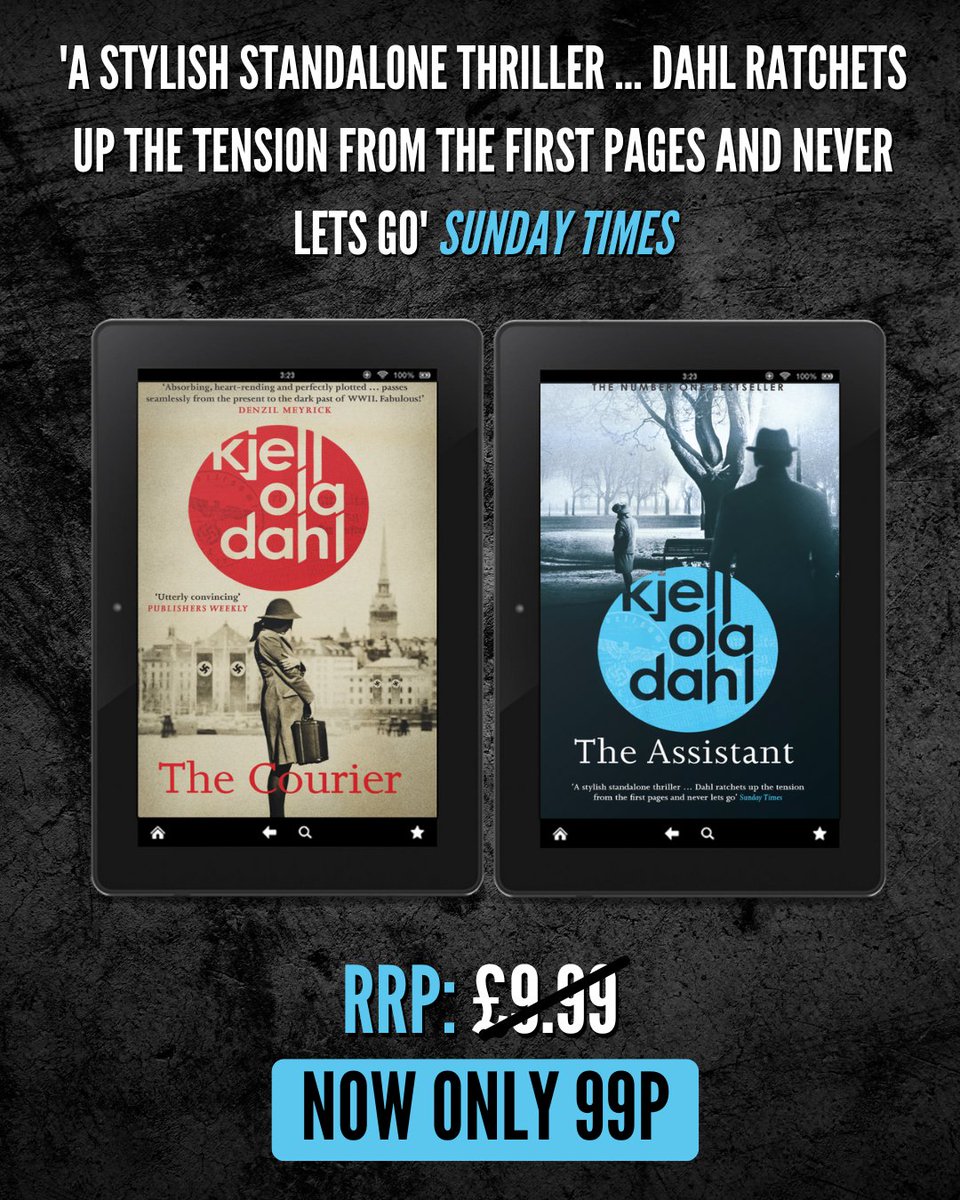 OrendaBooks's tweet image. ๐ฑ @KOBO #Deals ๐ต๏ธโโ๏ธ
From WWII secrets to post-war betrayals TWO BRILLIANT #HistoricalFiction reads from Godfather of #NordicNoir Kjell Ola Dahl (T: Don Bartlett) are on #SALE!
โ๏ธCourier: bit.ly/3QdXJBV
๐ต๏ธโโ๏ธ Assistant: bit.ly/42mrt2b
#BookTwitter