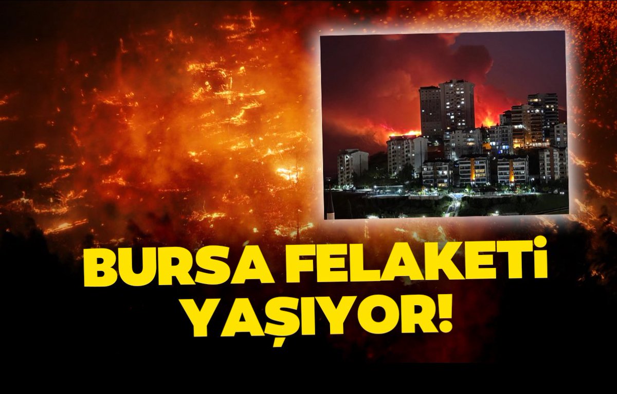 Yangınlar içinde vatanım 😢
#BursaYanıyor
#ormanyangınları