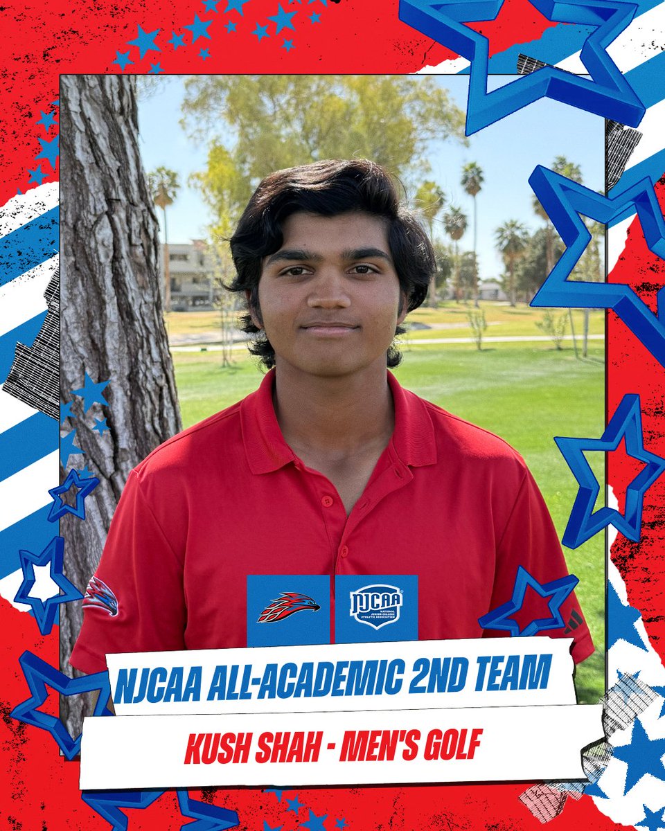 Congratulations to Kush Shah on being named to the NJCAA All-Academic 2nd Team!