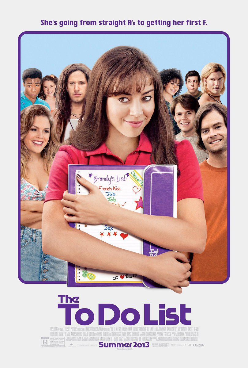 FilmNewsNos's tweet image. 🎬MOVIE HISTORY: 12 years ago today, July 26, 2013, the movie ‘The To Do List’ opened in theaters!
#AubreyPlaza #JohnnySimmons #BillHader #ScottPorter #AliaShawkat #SarahSteele #RachelBilson @MintzPlasse #AndySamberg #ConnieBritton @donaldglover @adampally #MaggieCarey