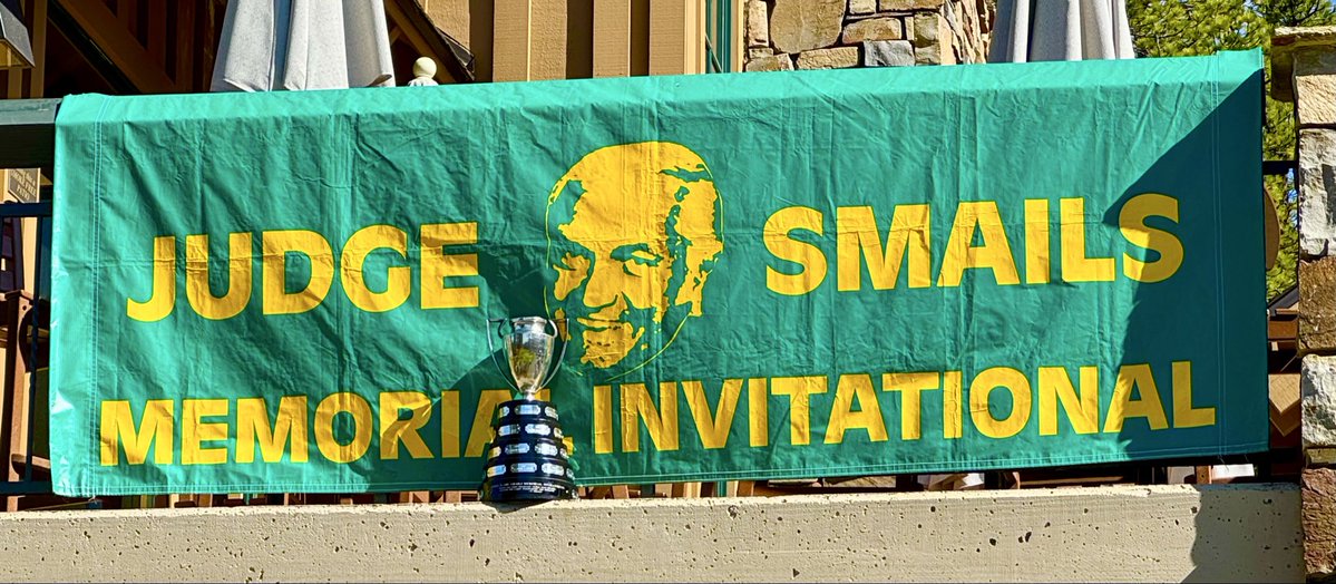JudgeSmailsGolf's tweet image. 38th Judge Smails Memorial Invitational underway in beautiful Incline Village, Lake Taheezi.

“It’s gonna be May-Day, hey-Dey out there.” - Bruce “Carl Chow” Carlson