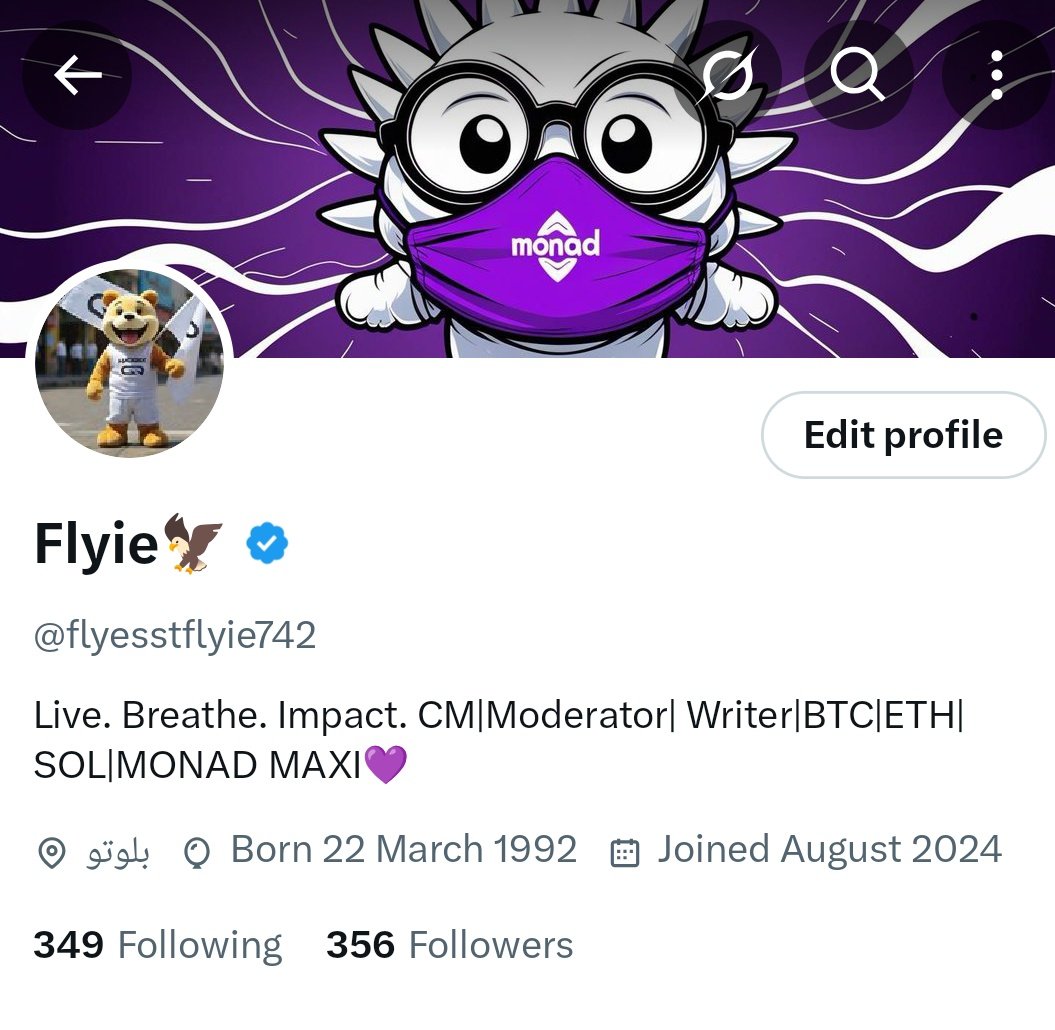 flyesstflyie742's tweet image. One of the hardest thing on X is growing your account!
I remember I was crazy when I was at 50 followers.
Kaito and @monad change the game for me.
Last but not least, I want to thank me for believing in me. I want to thank me for doing all this hard work...
Please take me to…
