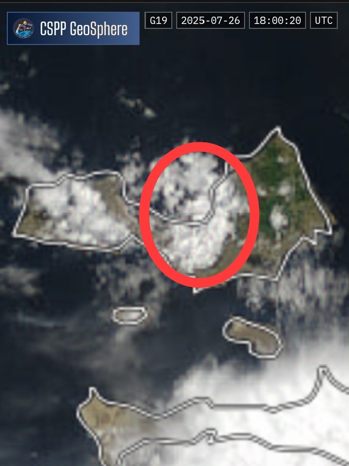 ClimaMgta's tweet image. Nube descargando lluvias sobre sectores cercanos al Municipio Díaz. #26jul 2:20 pm

Vía
Gabriel Lezama