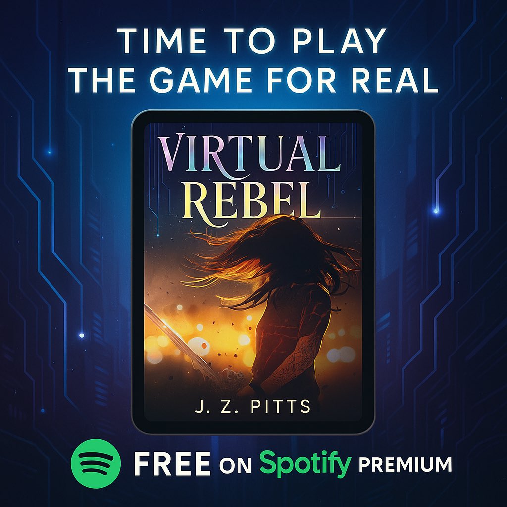 I feel like now is a good time to remind everyone that the audiobook for Virtual Rebel is free to listen to if you have a Spotify Premium subscription.