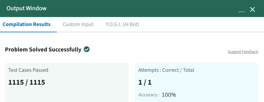 Sheetal Bajaj (@sheetal_11) on Twitter photo 🚀Day 116 of #gfg160 Challenge!
Solving problems from the GfG 160 Series !
🛠Solved Problem: "Edit Distance".
Excited to continue this journey ➿🤞
<a href="/geeksforgeeks/">GeeksforGeeks</a>
#geekstreak2025 🚀Day 116 of #gfg160 Challenge!
Solving problems from the GfG 160 Series !
🛠Solved Problem: "Edit Distance".
Excited to continue this journey ➿🤞
<a href="/geeksforgeeks/">GeeksforGeeks</a>
#geekstreak2025