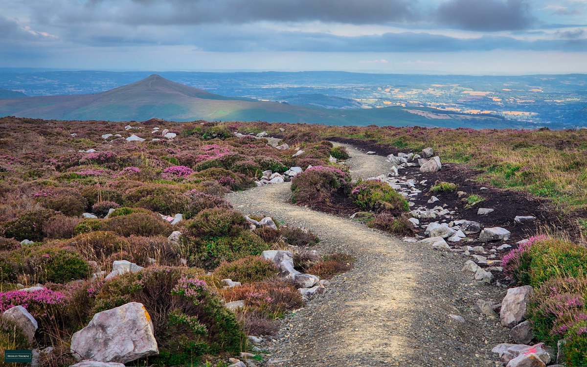 thorneh's tweet image. Looking across the Grwyn Fawr valley towards Sugarloaf from Pen Cerrig-Calch. (Video on YouTube)