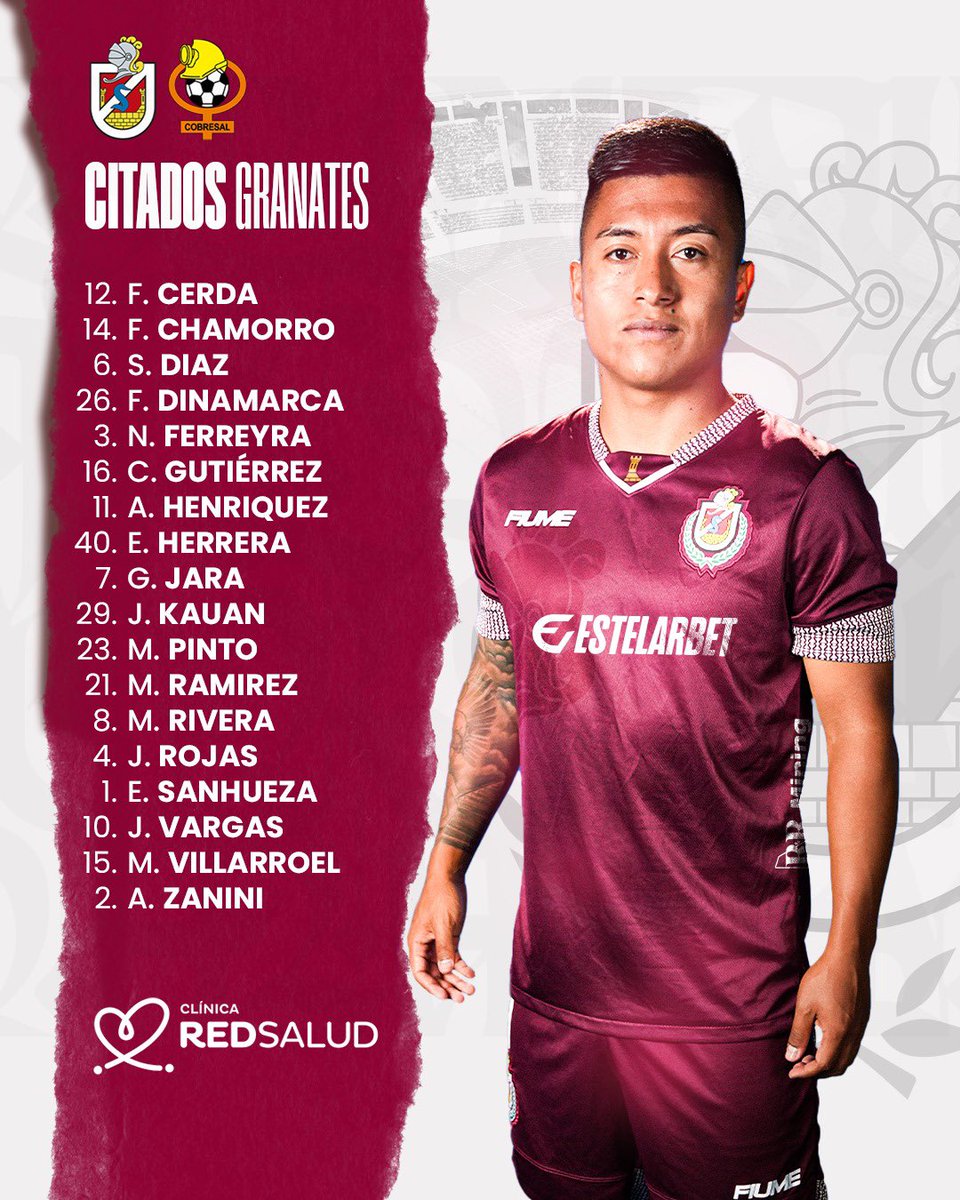 CDLS_OFICIAL's tweet image. π³π ππΓπ π
π πππ
πππ πππ @RedSaludCChC π°
Estos son los datos relevantes para el encuentro de hoyβ½οΈππ»
#SiempreAdelante