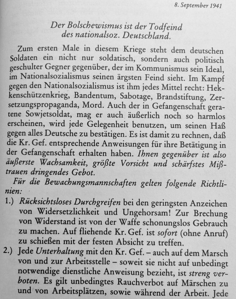 BriefeEines's tweet image. Merkblatt für die Bewachung sowjetischer Kriegsgefangene
Berlin, 8. September 1941
*SZAOR UdSSR, Fond 7021, Liste 102, Akte 617, Bl. 31.