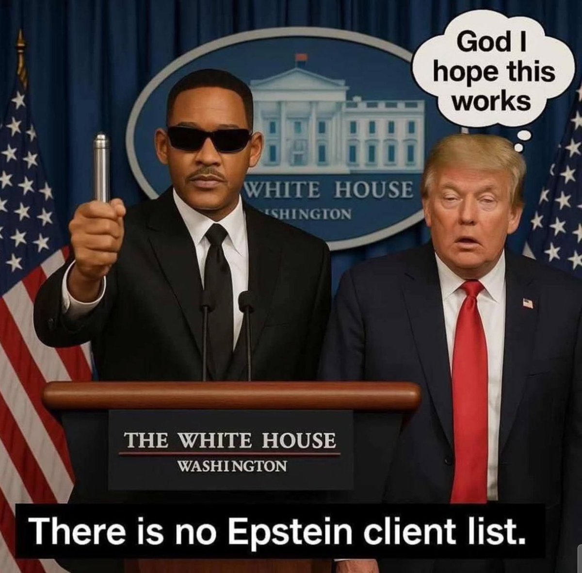 Der „Neuralisator“ hat immer geholfen. 😇
#EpsteinClientList #EpsteinTrumpFiles