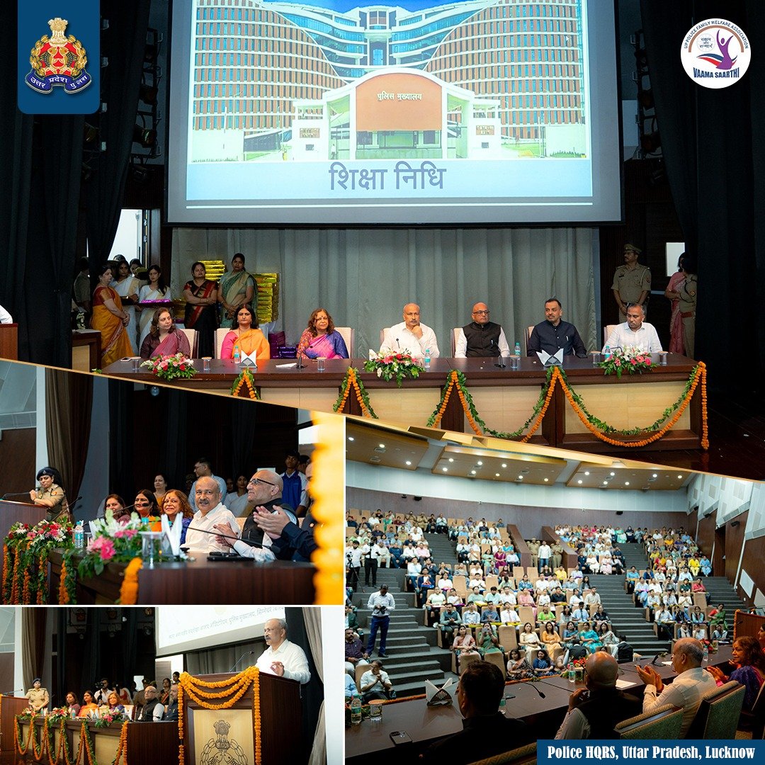 Uppolice's tweet image. Proud moment for @Uppolice as the brilliant children of our personnel were felicitated today at PHQ by @VaamasaarthiUpp . 🌟
Their success reflects not just talent, but the silent strength of police families.
#Vaamasaarthi , under the leadership of President @Meenakshi_70 , is…