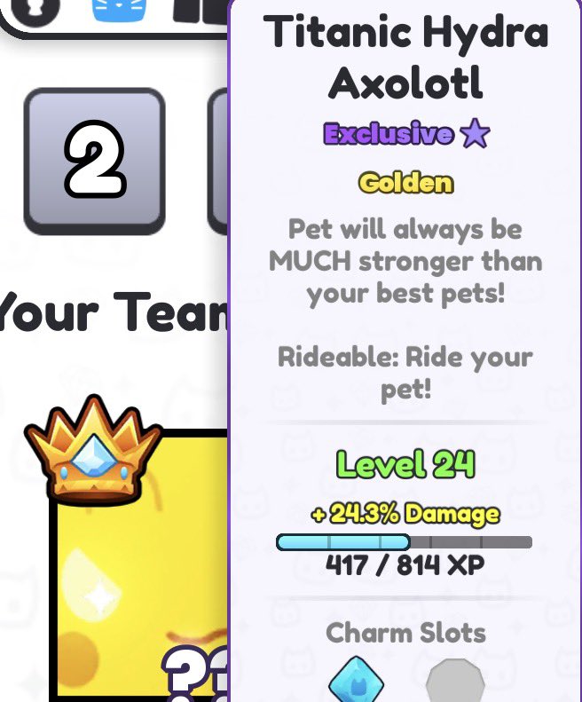 I think it’s time to giveaway a TITANIC! Now all you have to do is…

•✅Follow <a href="/theisaiahhh/">isaiahhh</a> 
•❤️Like 
•🔁Retweet

🏆Prize: GOLDEN TITANIC Hydra Axolotl

I will announce the winner in 3 days so goodluck! 🍀

#PetSimulator99 #roblox #ps99 #psx #petsim