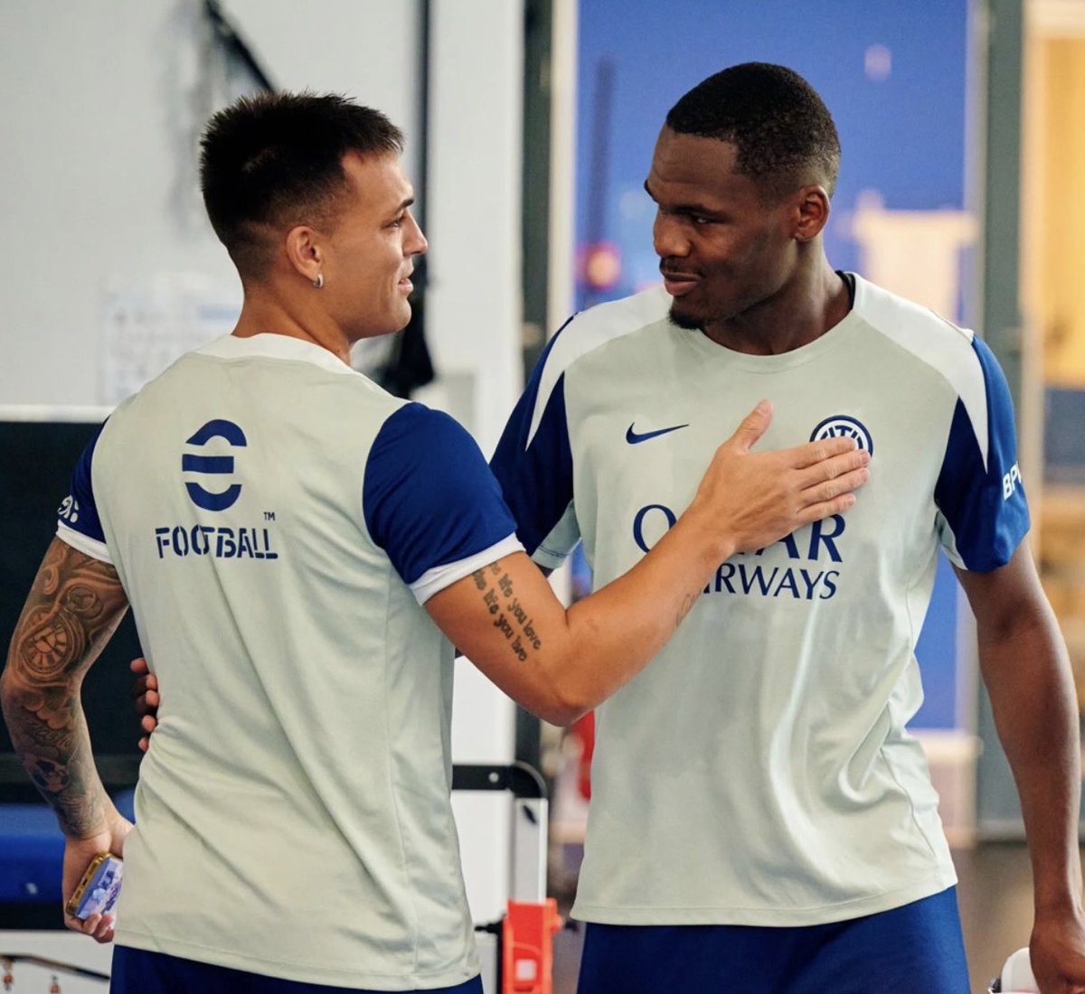 InterMilanFRA's tweet image. Lautaro &amp;amp; Bonny 🔌