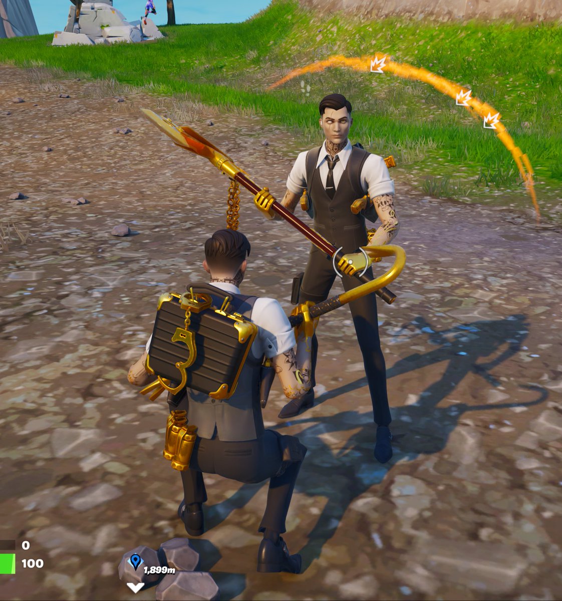 ghostysav's tweet image. Look what I saw when loading into the event lobby