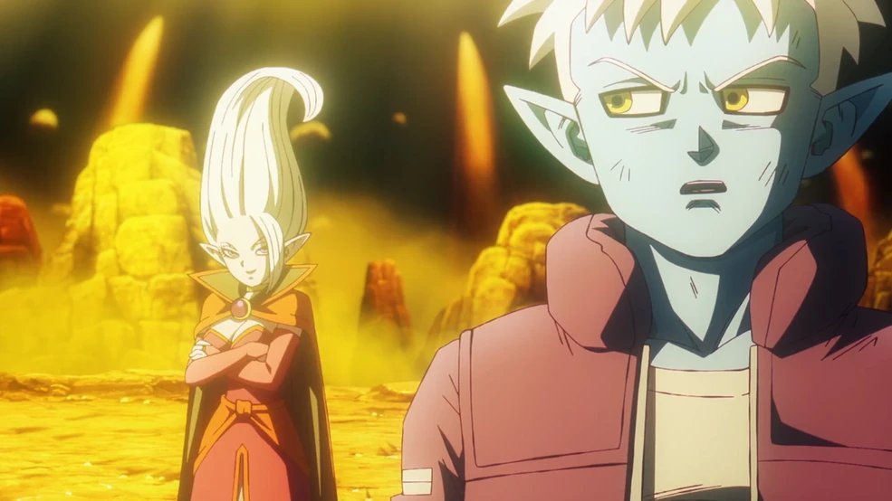Vebills3's tweet image. One of the details of Super I don't like is how Moro, a WIZARD who should be the scariest wizard, simply doesn't know the Namekian language. Meanwhile, Glorio has learned the language.