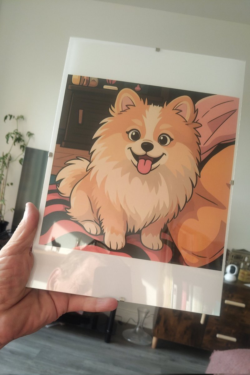 Laura turned a pic of Ronnie into a cartoon then got it printed off and framed

#HangItInTheLouvre 😍
