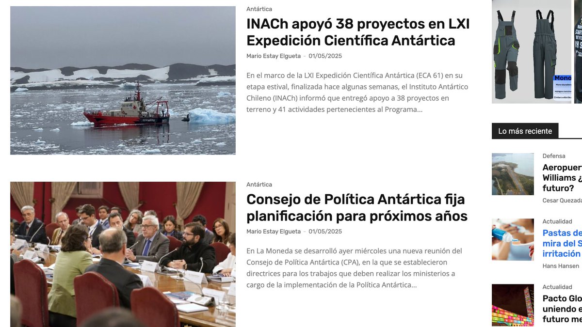 infogatecl's tweet image. En INFOGATE.CL 🇨🇱🇦🇶🇨🇱 nos preocupa y nos ocupa la #Antartica porque #Chile es #antartica y damos especial cobertura a todas las informaciones sobre este territorio nacional revisa nuestra sección infogate.cl/category/medio…