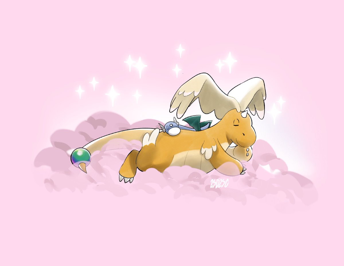 2sad2sci's tweet image. 🐉 ☁️ #Pokemon #Megadragonite #dratini #pokemonfanart