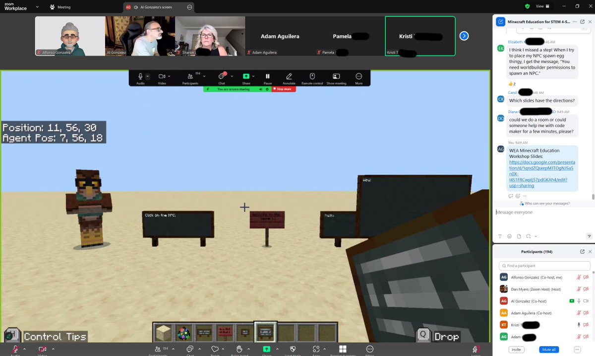 🎮Day 2 of our WEA Minecraft Education workshop went great yesterday! 

🔥WA teachers rocked it as they leveled up their #MinecraftEdu skills!! #GBL