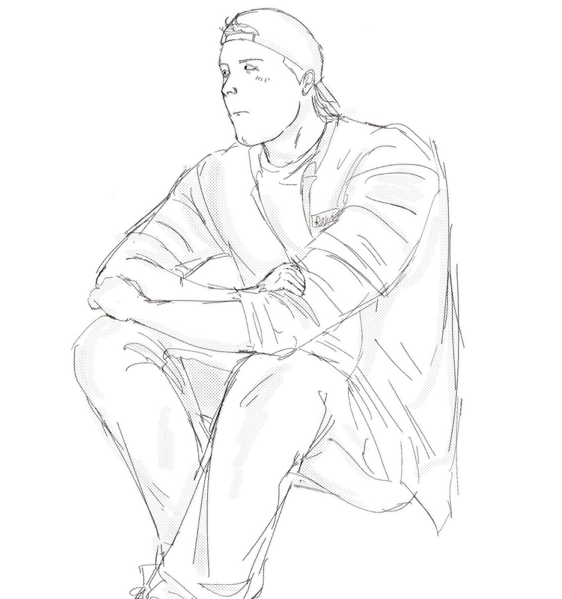 5WeekMigraine's tweet image. My buddy taught me how to turn my lineart into dots who likes my dots